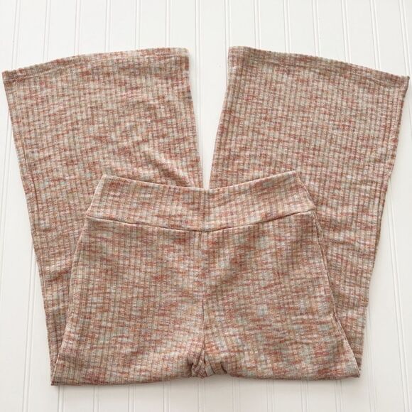 Olivia & Vivian Wide Leg Cropped Ribbed Knit Pants - Size Small - Picture 1 of 5